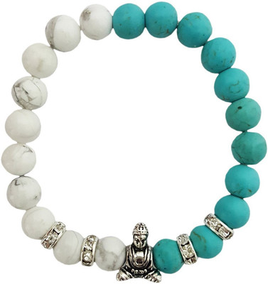 

Mehrunnisa Metal Bracelet, White;blue