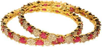 55% OFF on Affinity Alloy Cubic Zirconia Gold-plated Bangle Set(Pack of 2) 55% OFF on Affinity Alloy Cubic Zirconia Gold-plated Bangle Set(Pack of 2)