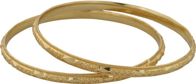 

Nisa Pearls Alloy Gold-plated Bangle Set(Pack of 2)