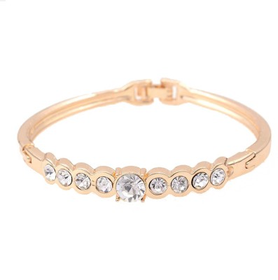 AMOUR Alloy Crystal Gold-plated Bracelet