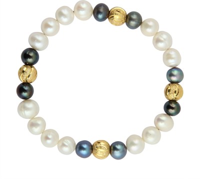 Pearlz Ocean Alloy Pearl Gold-plated Bracelet