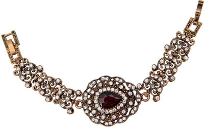 

Taj Pearl Alloy Bracelet, Yellow