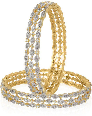

You Bella Alloy Bangle Set(Pack of 2), Gold