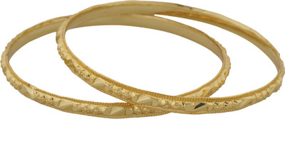 

Nisa Pearls Alloy Gold-plated Bangle Set(Pack of 2)