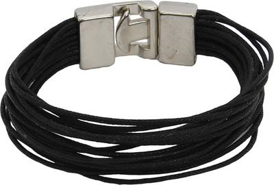 

Blueberry Plastic Bracelet, Black;silver