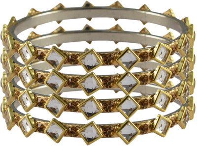 Vidhya Kangan Stone Bangle Set(Pack of 4)