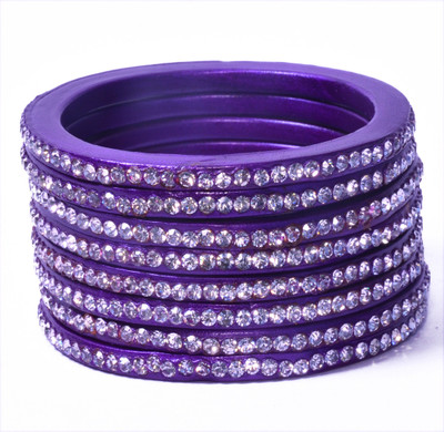 

Daily Shop Lac Bangle Set(Pack of 8), Purple