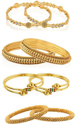 ZENEME Alloy Bangle Set(Pack of 8)