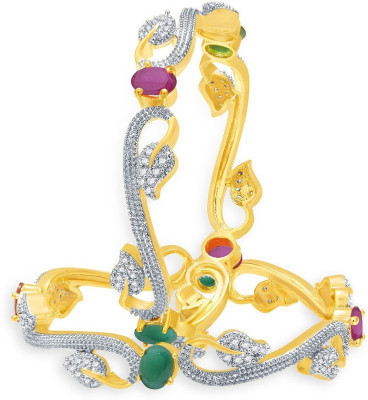 

Jewels Galaxy Alloy Bangle Set(Pack of 2), Multicolor