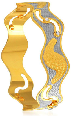 

Sukkhi Alloy Cubic Zirconia Gold-plated, Rhodium Bangle, Gold;white