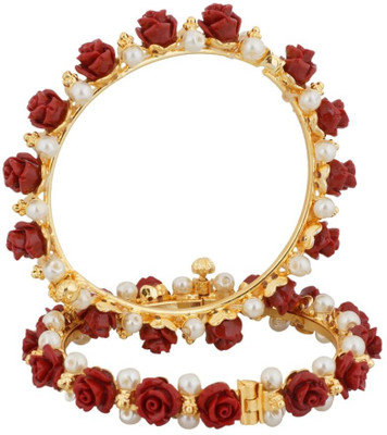 82% OFF on Classique Designer Jewellery Alloy Pearl Bangle Set(Pack of 2) 82% OFF on Classique Designer Jewellery Alloy Pearl Bangle Set(Pack of 2)