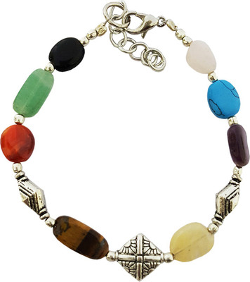 

Mehrunnisa Metal Bracelet, Silver;purple