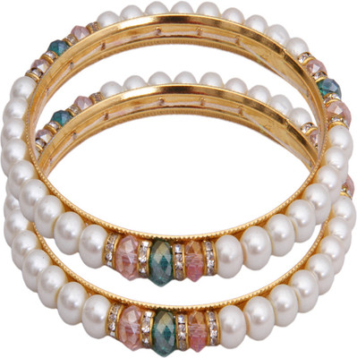 Classique Designer Jewellery Alloy Bangle Set(Pack of 2) Classique Designer Jewellery Alloy Bangle Set(Pack of 2)
