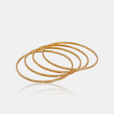

Jewbang Alloy Gold-plated Bangle Set(Pack of 4)