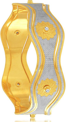 

Sukkhi Alloy Cubic Zirconia Gold-plated, Rhodium Bangle, Gold;white