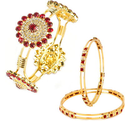 88% OFF on VK Jewels Alloy Cubic Zirconia Bangle Set(Pack of 3) 88% OFF on VK Jewels Alloy Cubic Zirconia Bangle Set(Pack of 3)