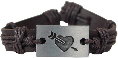 Taj Pearl Leather Bracelet, Brown