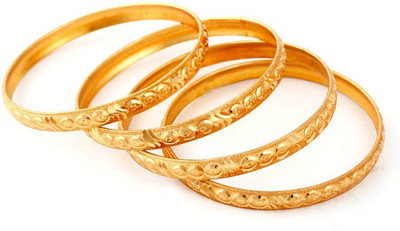 Four gold bangles new arrivals set