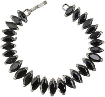 

Taj Pearl Alloy Cubic Zirconia Sterling Silver Bracelet