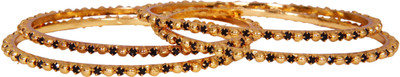 

Jewbang Alloy Gold-plated Bangle Set(Pack of 4), Multicolor
