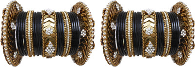 

My Design Alloy Gold-plated Bangle Set(Pack of 50), Black