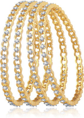 80% OFF on Meenaz Alloy Cubic Zirconia Brass Bangle Set(Pack of 4) 80% OFF on Meenaz Alloy Cubic Zirconia Brass Bangle Set(Pack of 4)