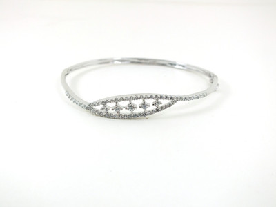 

Aina Sterling Silver Cubic Zirconia Rhodium Bracelet
