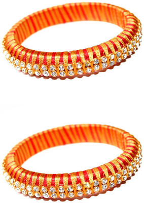 66 OFF on Craftworks Silk Dori Bangle Pack of 2 on Flipkart