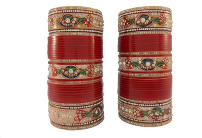 

My Design Acrylic Chudas(Pack of 66), Maroon