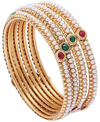 ZENEME Alloy Bangle Set(Pack of 4)