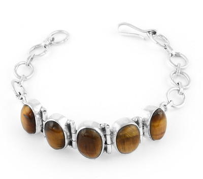 

Wadson Silver Quartz Bracelet, Brown;gold