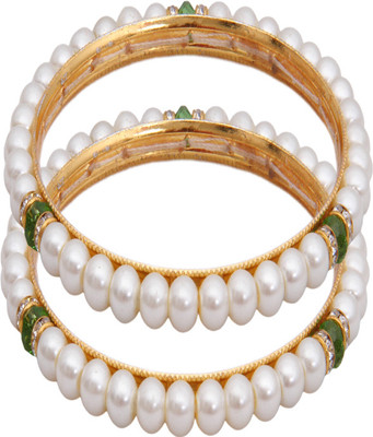 89% OFF on Classique Designer Jewellery Alloy Bangle Set(Pack of 2)