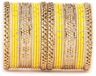 Leshya Alloy Gold-plated Bangle Set(Pack of 2)