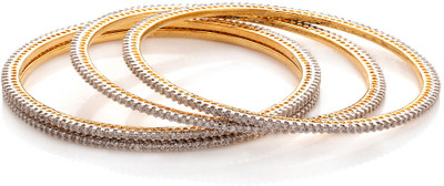 55% OFF on Voylla Alloy Cubic Zirconia Gold-plated Bangle Set(Pack of 4) 55% OFF on Voylla Alloy Cubic Zirconia Gold-plated Bangle Set(Pack of 4)