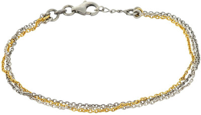 

Arisidh Sterling Silver Silver Bracelet, Multicolor