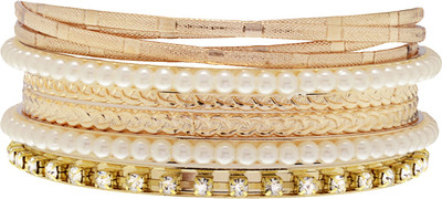 The Ethnic Wears Metal Bangle Set(Pack of 6)