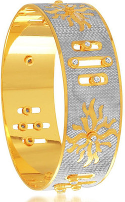 

Sukkhi Alloy Cubic Zirconia Gold-plated, Rhodium Bangle, Gold;white