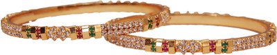 

Jewbang Alloy Gold-plated Bangle Set(Pack of 2), Multicolor