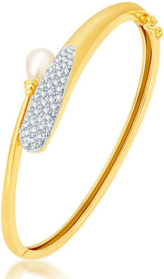 

Sukkhi Alloy Cubic Zirconia Gold-plated, Rhodium Bracelet, Gold;white