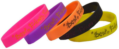 

Men Style Silicone Bracelet(Pack of 5), Multicolor