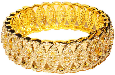 55% OFF on Affinity Alloy Cubic Zirconia Gold-plated Bangle 55% OFF on Affinity Alloy Cubic Zirconia Gold-plated Bangle