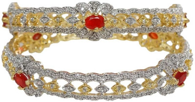 20% OFF on Sheetal Jewellery Alloy, Brass Gold-plated Bangle Set(Pack of 2)