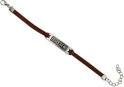 

Taj Pearl Alloy Bracelet, Brown