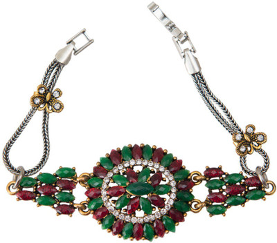 

Taj Pearl Alloy Bracelet, Multicolor