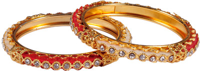 53% OFF on Luxor Brass Bangle Set(Pack of 2)