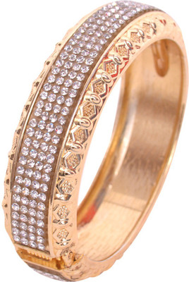 

Pink Rose Alloy Zircon Bracelet, Gold;white