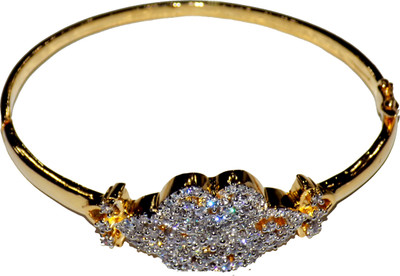 

Jewels Kafe Alloy Cubic Zirconia Gold-plated Bracelet, Gold;white