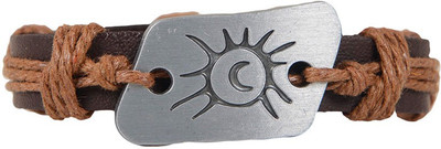 

Taj Pearl Leather Bracelet, Brown