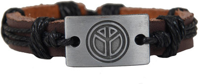 

Taj Pearl Leather Bracelet, Brown