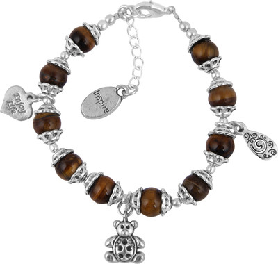 

Pearlz Ocean Alloy Crystal Charm Bracelet, Brown